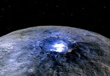 NASA показа полет над белите петна на Церера