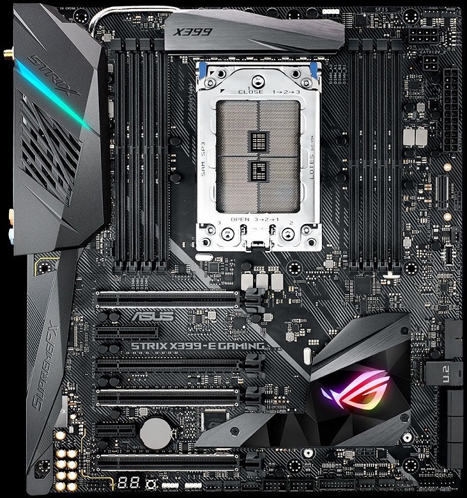 ASUS анонсира геймърското дъно ROG Strix X399-E Gaming