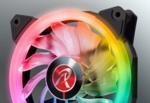 Raijintek е готова да пусне в продажба корпусните вентилатори Iris 12 Rainbow RGB