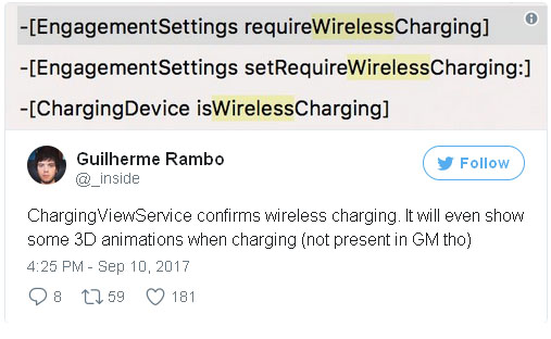 iOS 11 GM потвърди безжичното зареждане в iPhone 2017