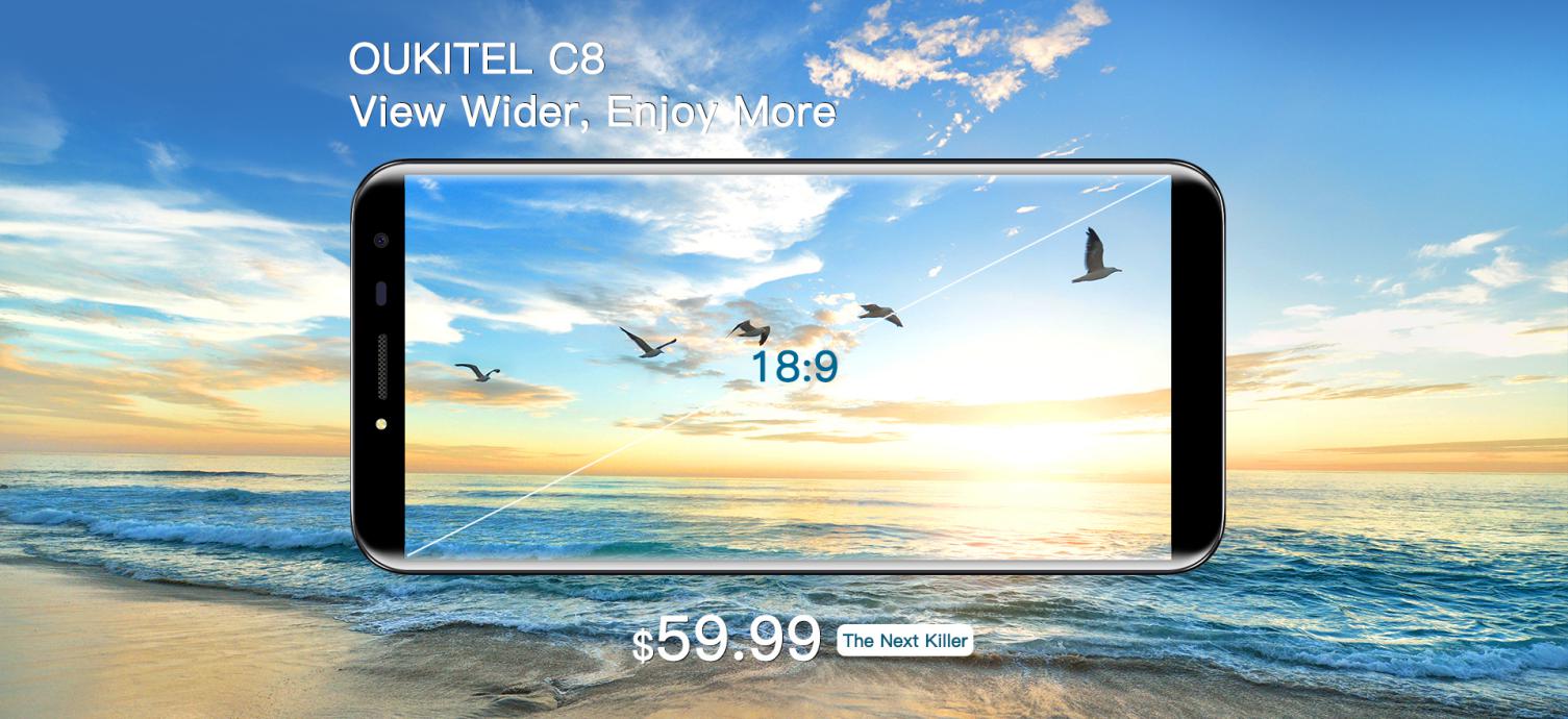 OUKITEL Mix 2 и OUKITEL C8 идват, и двата с Infinity дисплеи