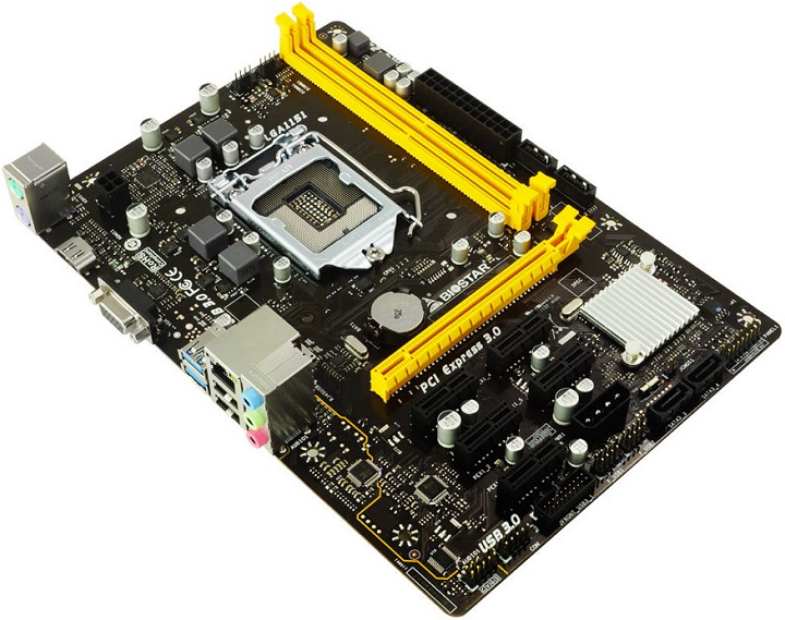 Анонс на дънната microATX платка H110M-BTC с шест PCI Express слота