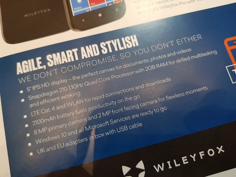 Wileyfox представи смартфон с Windows 10 Mobile