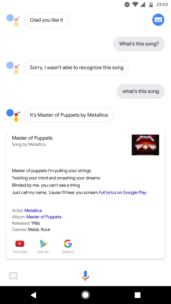 Google Assistant вече разпознава песните, които звучат наоколо