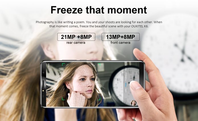 OUKITEL K6 cameras Започват доставките на смартфона OUKITEL K6 с 4 камери и цена $199,99