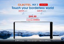 OUKITEL MIX 2 с 18:9 безрамков дисплей и 6 GB RAM временно струва $99,99