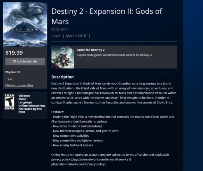 destiny2-720x605 Разкрити са подробности около новото DLC на Destiny 2 посредством PlayStation Network