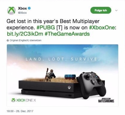 Microsoft премахна реклама на PlayerUnknown’s Battlegrounds, изкопирана от фен