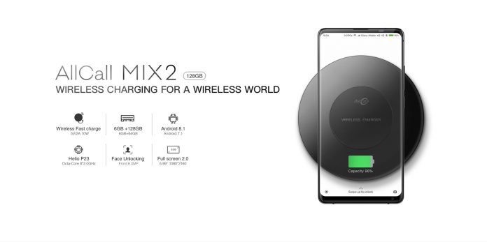 A1 Официалните спецификации на смартфона с бързо безжично зареждане AllCall Mix2