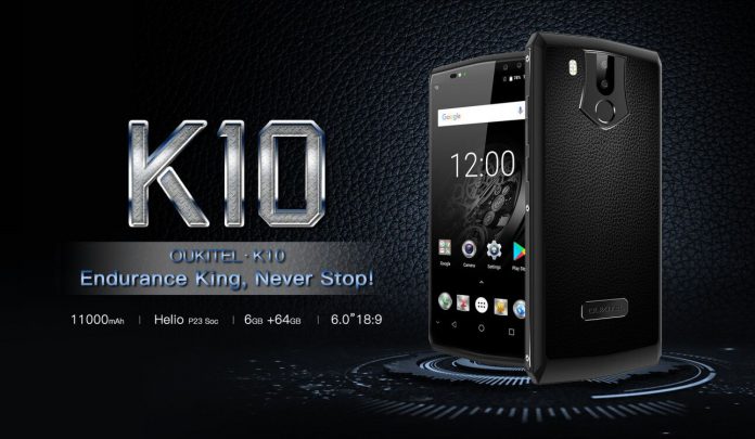 OUKITEL K10 OUKITEL K10 има най-бързото 5V/5A зареждане, с което 11000 mAh батерия се зарежда за 170 минути
