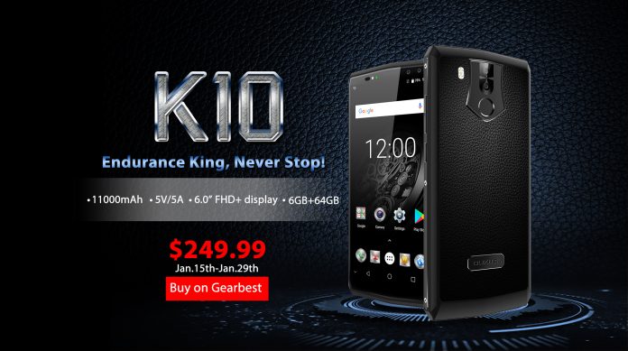 OUKITEL K10 presale Кралят на издръжливостта: започнаха продажбите на OUKITEL K10 с 11000 mAh батерия и цена $249,99