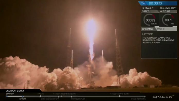 sx SpaceX изведе в орбита секретен правителствен сателит
