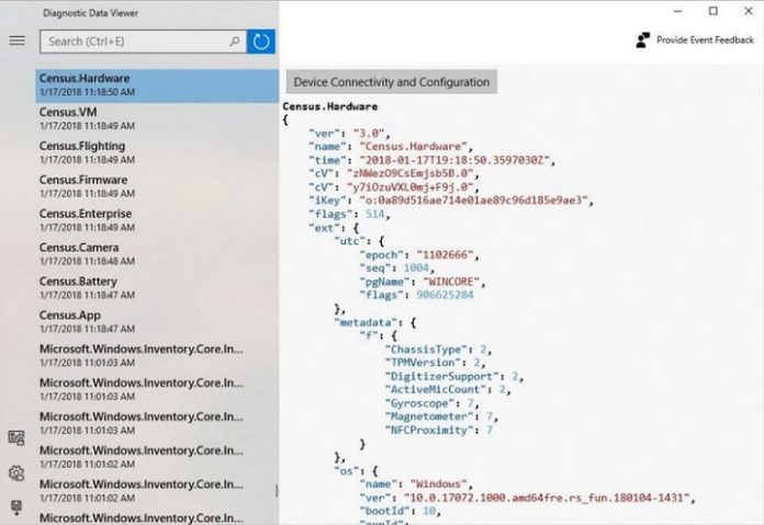 Microsoft подготвя приложение за преглед на телеметрията, събирана от Windows 10