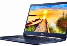 Стартираха продажбите на 14-инчовия лаптоп Acer Swift 5