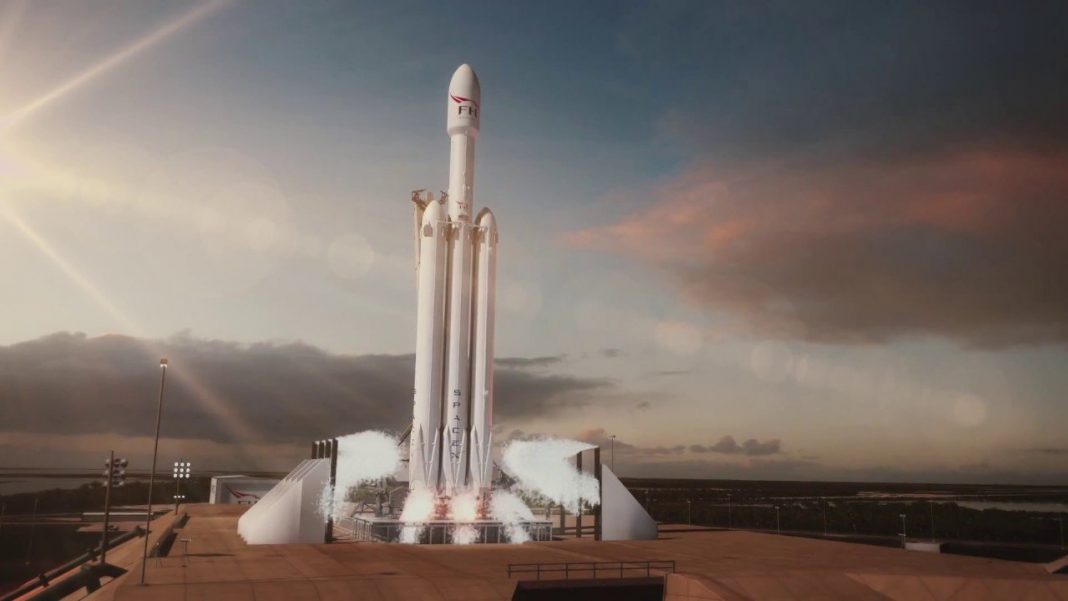 SpaceX публикува 3D анимация на предстоящото изстрелване на Falcon Heavy