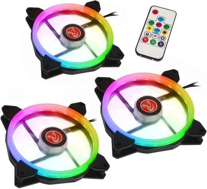 Raijintek предлага 140-мм вентилатори Iris 14 Rainbow RGB