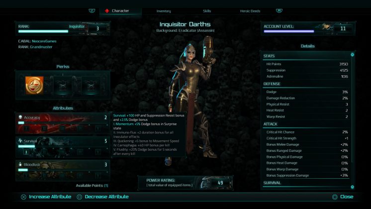 Warhammer 40,000: Inquisitor – Martyr с дебютна дата на излизане