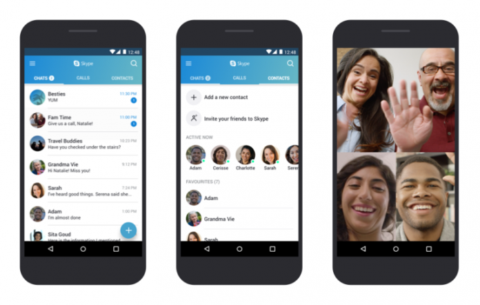 Simple-Skype-Android Microsoft подготвя оптимизирана версия на Skype за старите версии на Android