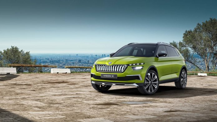 Skoda-Vision-X-1 Skoda представи хибридния кросоувър Vision X, работещ с газ, бензин и електричество