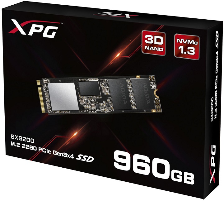 Анонс на NVMe флаш дисковете Adata XPG SX8200