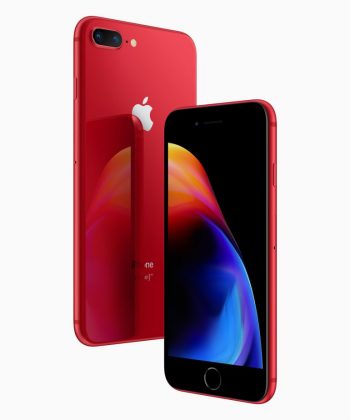 Apple представи червени iPhone 8 и iPhone 8 Plus с черен преден панел