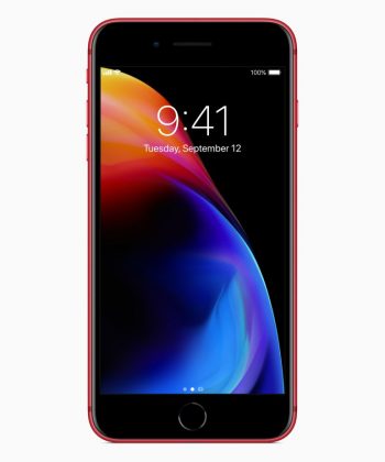 Apple представи червени iPhone 8 и iPhone 8 Plus с черен преден панел