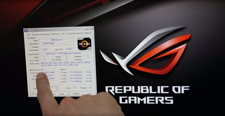 Der8auer клокна процесора AMD Ryzen 7 2700X до 6009 Mhz