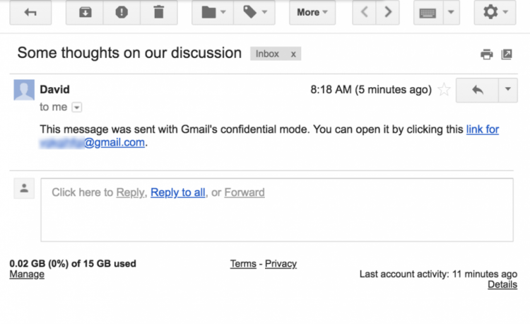 В Gmail се появиха „секретни“ съобщения