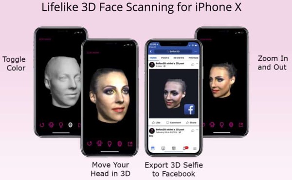 3D 3D моделите, създадени с помощта на iPhone заменят класическите автопортрети