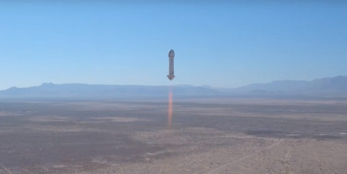 BO Ракетата New Shepard изведе в космоса манекен и научно оборудване
