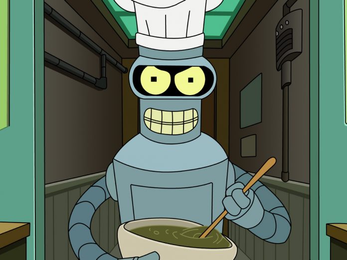 Bender-Cooking Sony иска да създава робо-готвачи