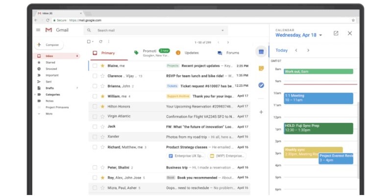 Ето как изглежда новата уеб-версия на Gmail: по-красива и по-удобна