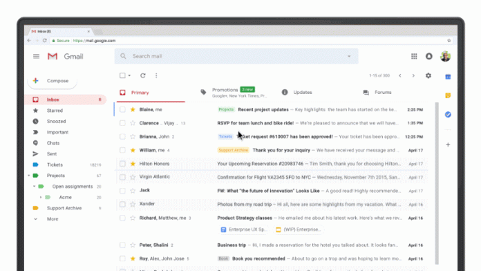 Gg Ето как изглежда новата уеб-версия на Gmail: по-красива и по-удобна