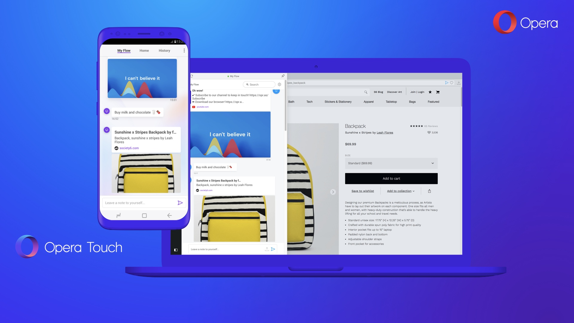 Opera представи мобилния браузър Opera Touch