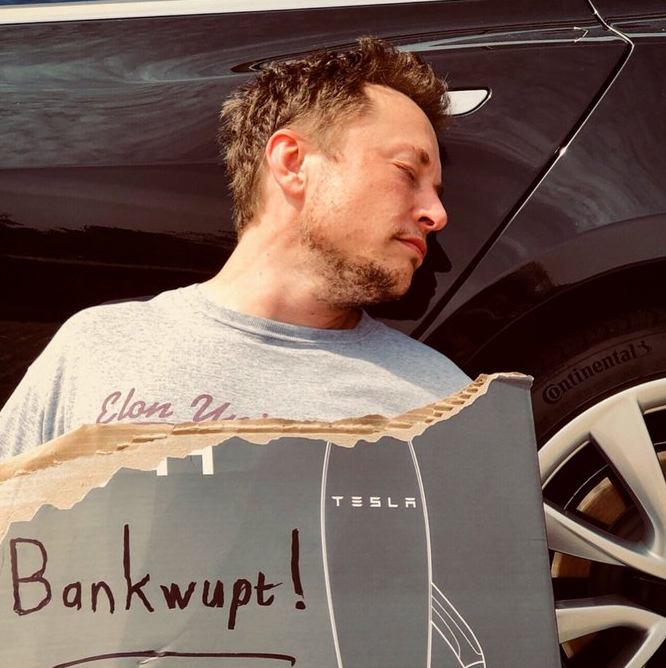 Twt Първоаприлската шега на Илън Мъск: „Tesla фалира!“