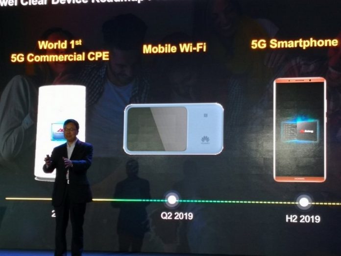Първият 5G смартфон на Huawei ще излезе през третото тримесечие на 2019 година