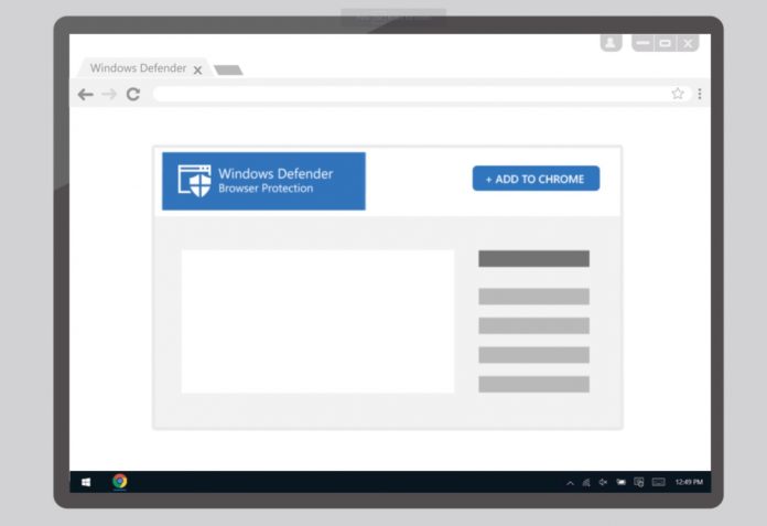 windows-defender-chrome-extension-mockup Microsoft представи Windows Defender за Chrome под формата на приставка