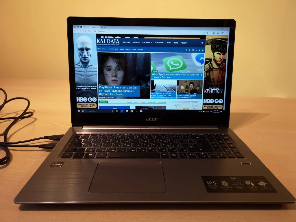 Acer Swift 3 (SF315) – тънък лаптоп с брутален AMD процесор, който няма да ви разори