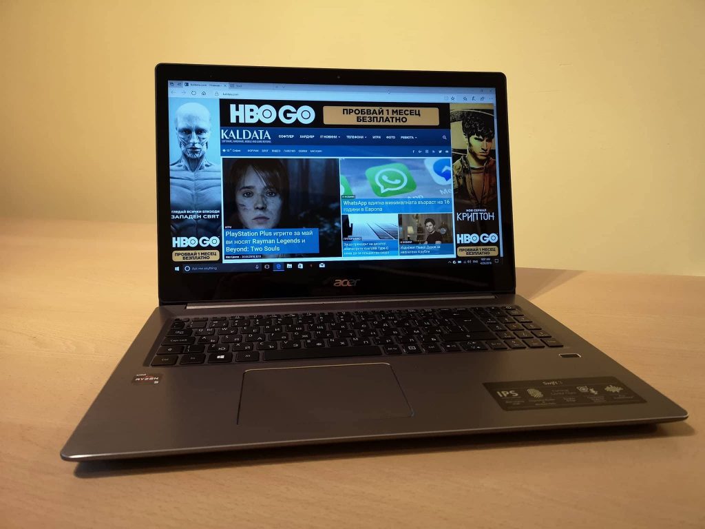 Acer Swift 3 (SF315) – тънък лаптоп с брутален AMD процесор, който няма да ви разори