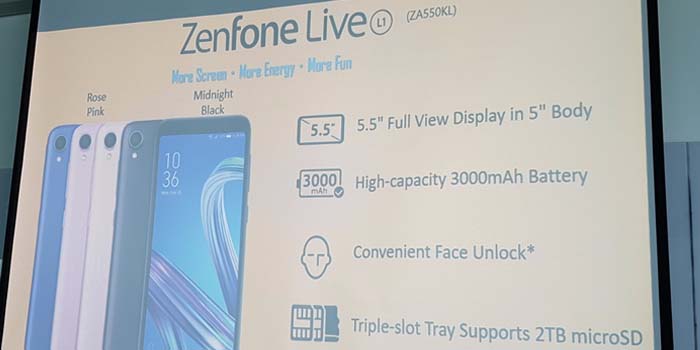 ASUS представи ултрабюджетния Zenfone Live L1 със Snapdragon 425 и Android Go