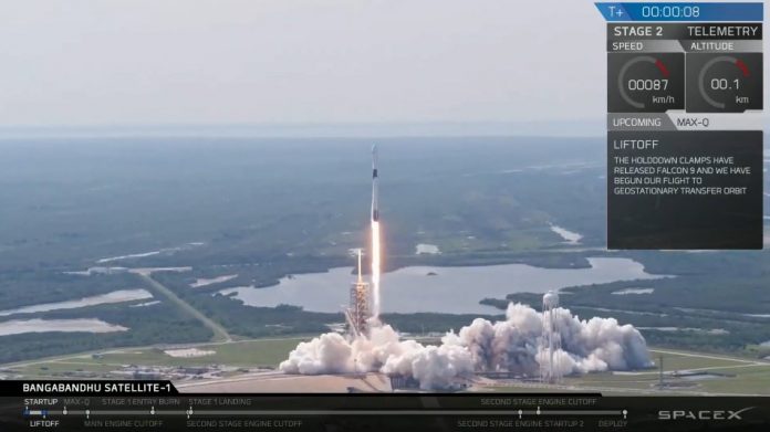 B5 Първи успешен полет на усъвършенстваната ракета носител Falcon 9 Block 5