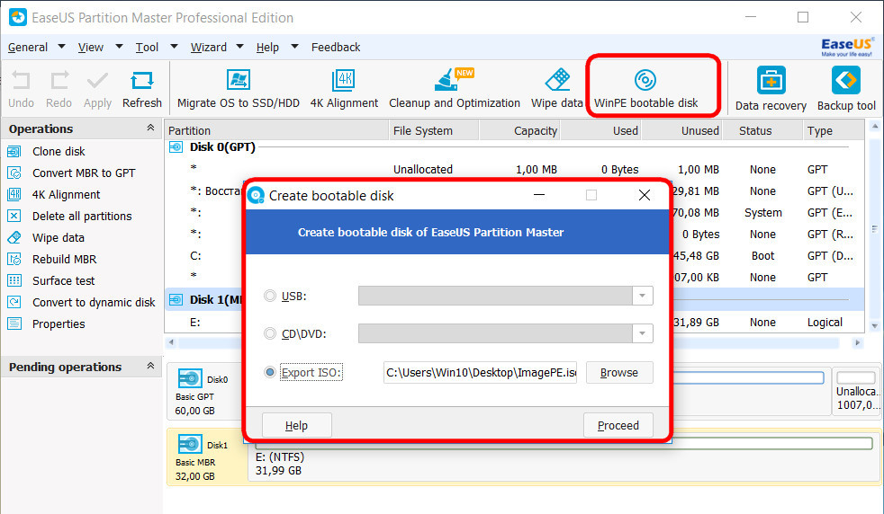 EaseUS Partition Master Free: най-добрият мениджър за работа с всякакви дискове