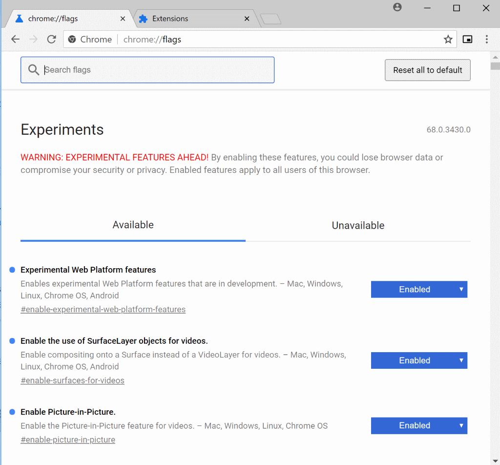 Как в Google Chrome да включим режима картина в картината