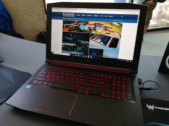 Pr Acer представи геймърския лаптоп Predator Helios 500