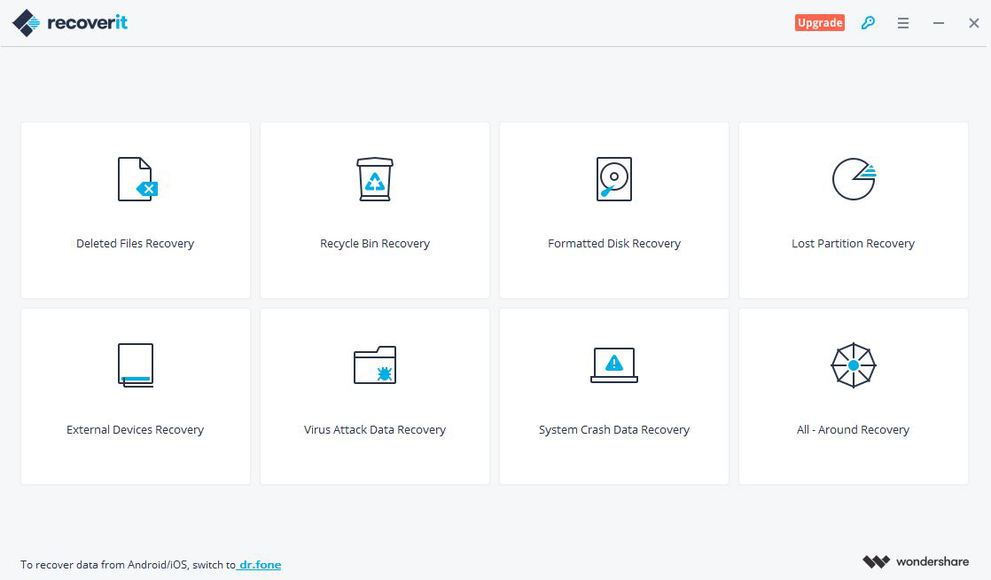 Възстановете изгубените данни с безплатната версия Wondershare Recoverit Free