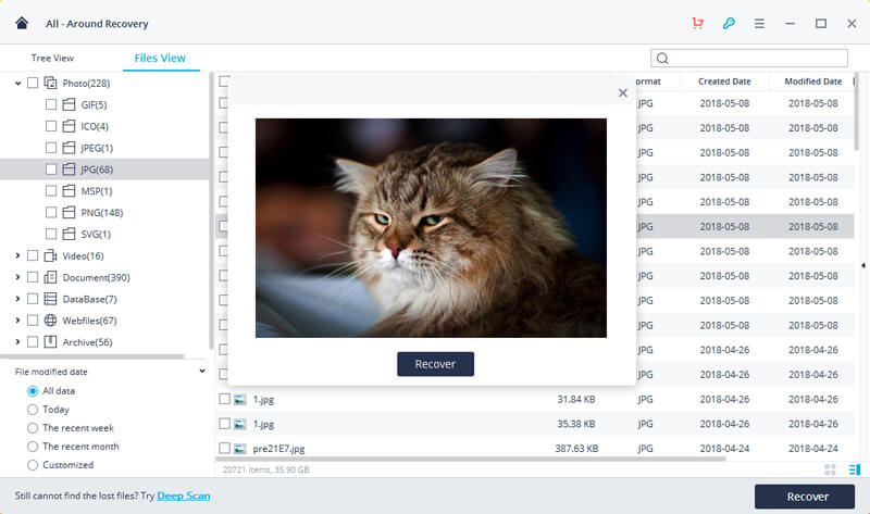 Възстановете изгубените данни с безплатната версия Wondershare Recoverit Free