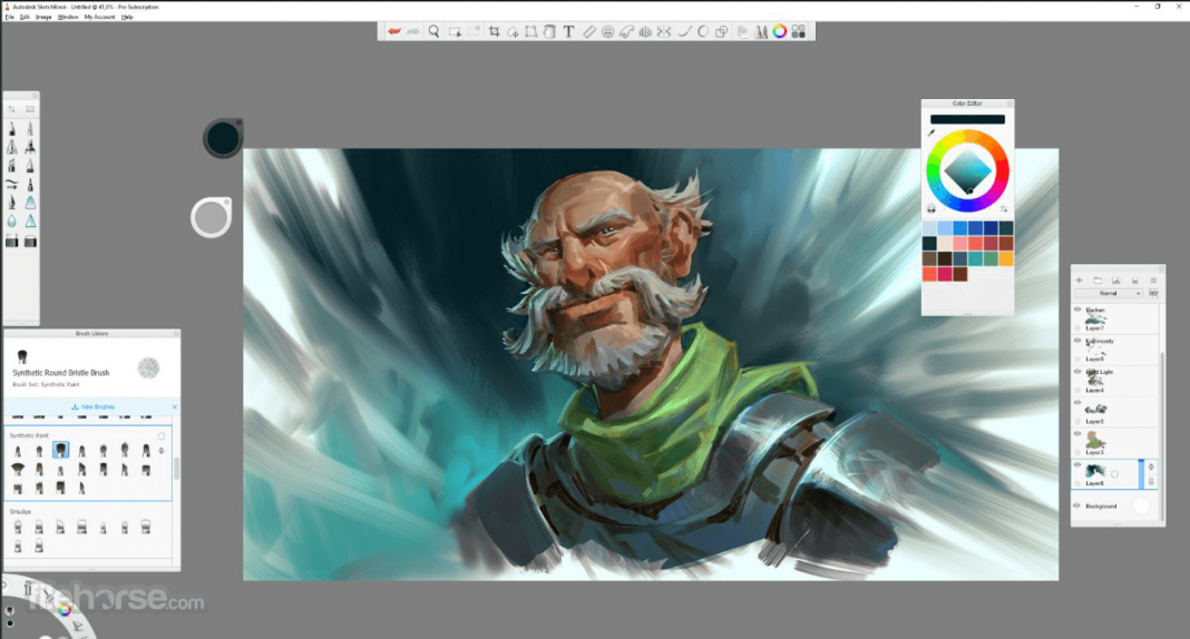 autodesk-sketchbook-screenshot-05 Едно от най-добрите приложения за скициране за Android и iOS сега е напълно безплатно
