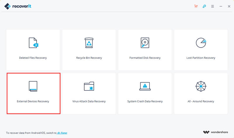 Възстановете изгубените данни с безплатната версия Wondershare Recoverit Free
