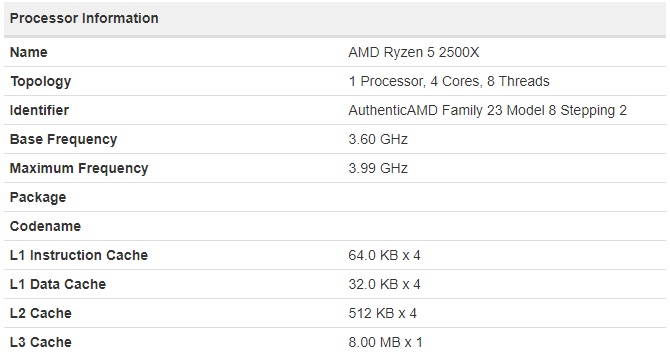 Техническите характеристики и цените на процесорите AMD Ryzen 5 2500X и Ryzen 3 2300X