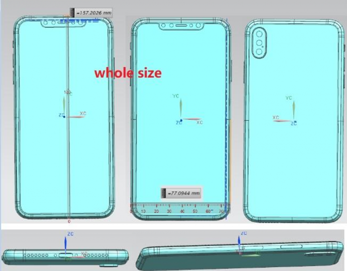 Leaked-schematics-for-the-6.5-inch-2018-iPhone Forbes показа как ще изглеждат новите iPhone